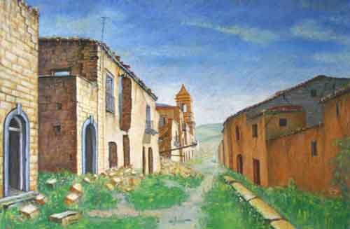 "Stradella verso il campanile"